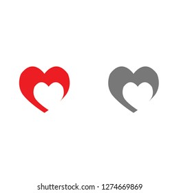 Heart Shape for love icon, vector design,Valentines Day