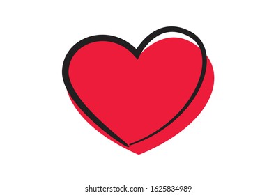 Heart Shape for love icon, vector design,Valentines Day