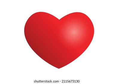 Forma cardíaca para icono del amor, diseño vectorial,Día de San Valentín