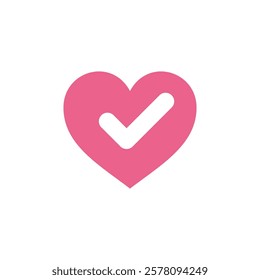 Heart Shape Love Icon Vector Template