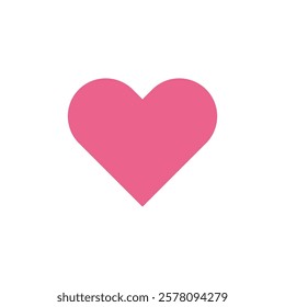 Heart Shape Love Icon Vector Template