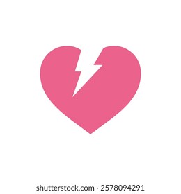 Heart Shape Love Icon Vector Template
