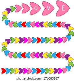 Heart shape and love with snake idea