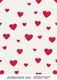 heart shape love vector seamless pattern