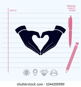 Heart shape made with hands