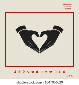 Heart shape made with hands