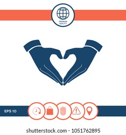 Heart shape made with hands