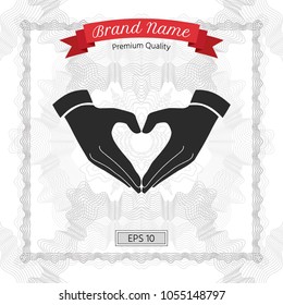 Heart shape made with hands