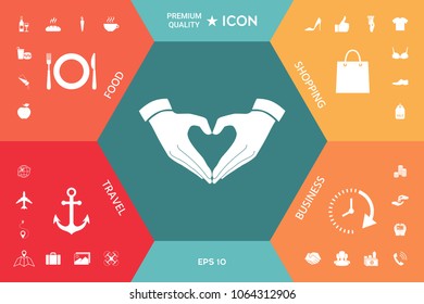 Heart shape made with hands