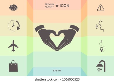 Heart shape made with hands