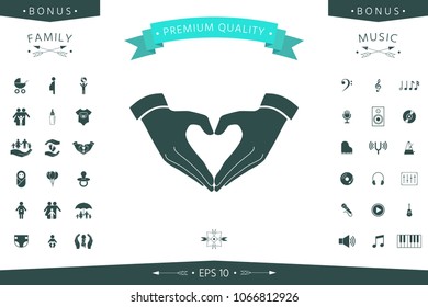 Heart shape made with hands