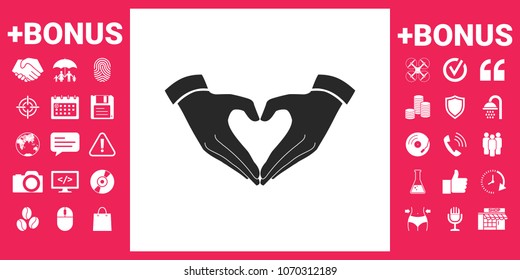 Heart shape made with hands