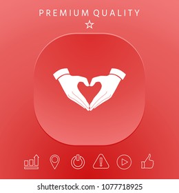 Heart shape made with hands