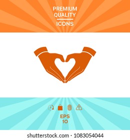 Heart shape made with hands