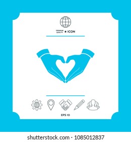 Heart shape made with hands