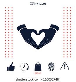 Heart shape made with hands