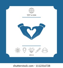 Heart shape made with hands