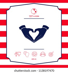 Heart shape made with hands