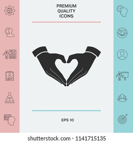 Heart shape made with hands