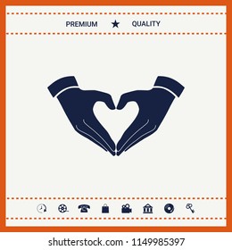 Heart shape made with hands