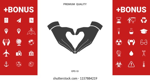 Heart shape made with hands