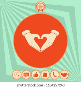 Heart shape made with hands