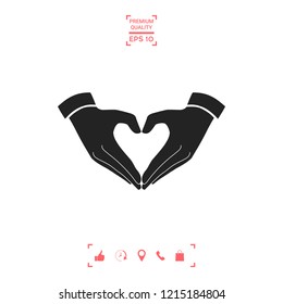Heart shape made with hands
