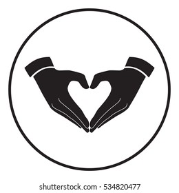 Heart shape made with hands