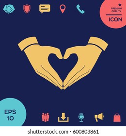 Heart shape made with hands