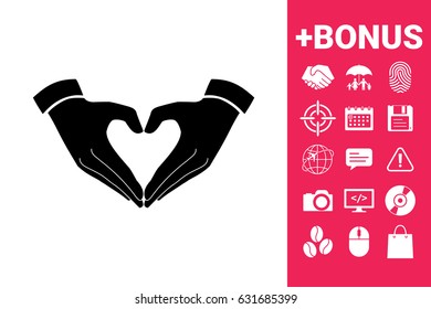 Heart shape made with hands