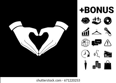Heart shape made with hands