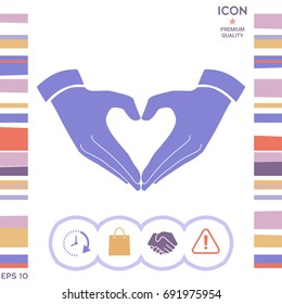 Heart shape made with hands