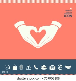 Heart shape made with hands