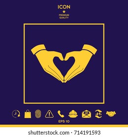 Heart shape made with hands