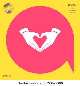 Heart shape made with hands