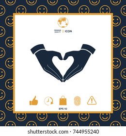 Heart shape made with hands
