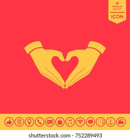 Heart shape made with hands