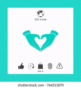 Heart shape made with hands