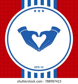 Heart shape made with hands
