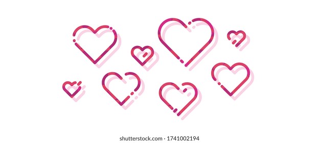 heart shape made of hearts