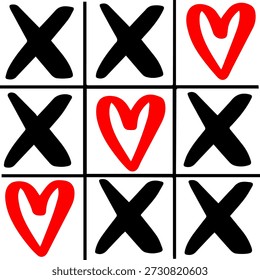 Heart Shape Made of Small Hearts Love Vector Illustration