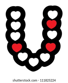 heart shape make font
