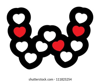 heart shape make font