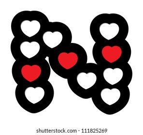 heart shape make font