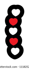 heart shape make font