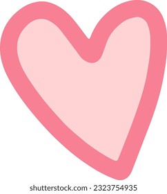 heart shape model, love outline