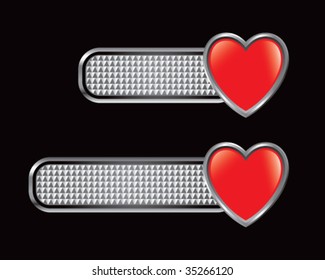 heart shape on checkered tabs