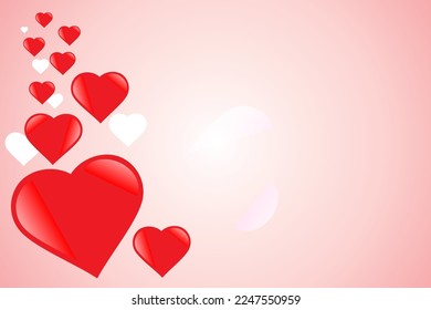 forma cardíaca sobre fondo rosado. amor, día de San Valentín, romance, ícono, símbolo.

