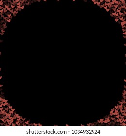 Heart shape outline which consists of isolated elements. Modern style with beautiful elements in heart shape outline. Can be used as print, wallpaper, cards, valentine cards, logo, background