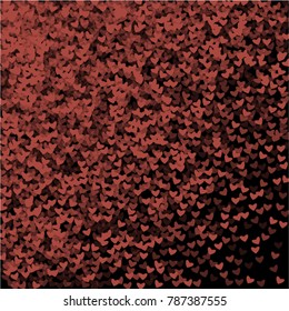 Heart shape outline which consists of isolated elements. Modern style with beautiful elements in heart shape outline. Can be used as print, wallpaper, cards, valentine cards, logo, background 